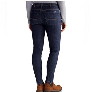 Carhartt Layton Slim Fit Skinny Leg Blue Jean Deep Indigo Women's Size 4 Tall